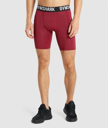 Pantalones Cortos Gymshark Element Baselayer Hombre Burdeos | CO 3921OKI